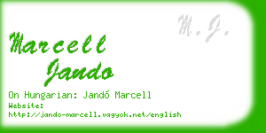 marcell jando business card