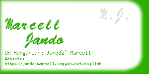 marcell jando business card